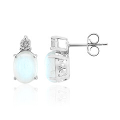 Boucles d'oreilles en argent et Aigue-marine