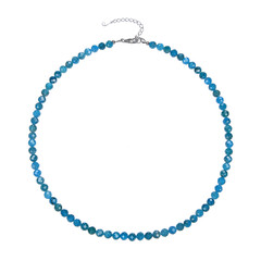 Collier en argent et Apatite bleue