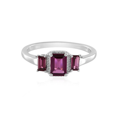 Bague en argent et Grenat Rhodolite