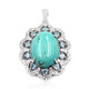 Pendentif en argent et Turquoise de la Mine 8 (Anne Bever)