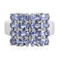 Bague en argent et Tanzanite