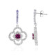 Boucles d'oreilles en argent et Grenat Umbalite (Adela Silber)