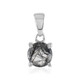 Pendentif en argent et Quartz rutile noir