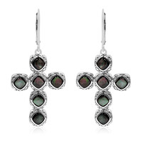 Boucles d'oreilles en argent et Nacre