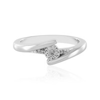 Bague en argent et Diamant PK (J)