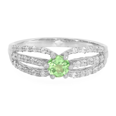 Bague en argent et Grenat Tsavorite