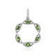 Pendentif en argent et Diopside de Russie