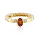 Bague en argent et Citrine brandy