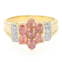 Bague en or et Saphir Padparadscha non chauffé (AMAYANI)