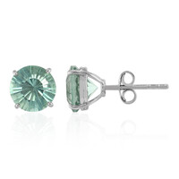 Boucles d'oreilles en argent et Fluorite verte