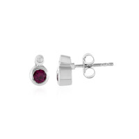 Boucles d'oreilles en argent et Grenat Rhodolite