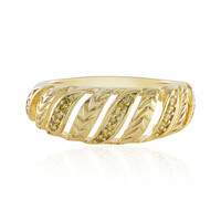 Bague en argent et Diamant jaune I3