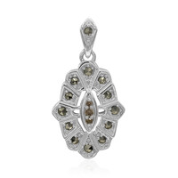 Pendentif en argent et Diamant rose de France SI1 d'Argyle  (Annette classic)