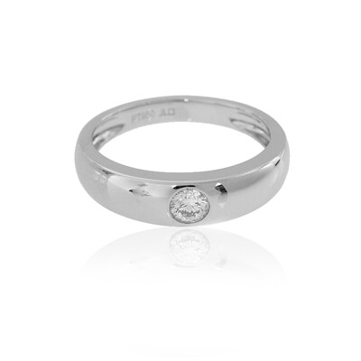 Bague en platine et Diamant Flawless (F) (LUCENT DIAMONDS)