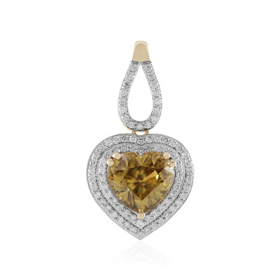 Pendentif en or et Zircon champagne (SUHANA)