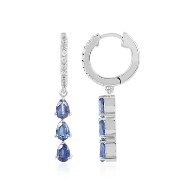 Boucles d'oreilles en argent et Kyanite