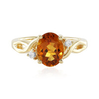 Bague en argent et Citrine Madère