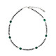 Collier en argent et Malachite (Desert Chic)