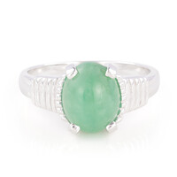 Bague en argent et Chrysoprase impériale