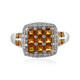 Bague en argent et Citrine