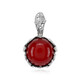 Pendentif en argent et Ambre rouge de Colombie (dagen)