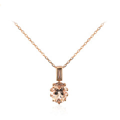 Collier en or et Morganite AAA