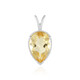 Pendentif en argent et Citrine