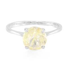 Bague en argent et Quartz rutile (Cheveux de Vénus)