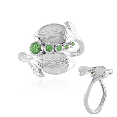 Bague en argent et Grenat Tsavorite (de Melo)