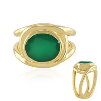 Bague en laiton et Onyx vert (Juwelo Style)