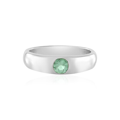 Bague en argent et Emeraude de Colombie