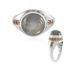 Bague en argent et Labradorite cuivrée de Maniry (KM by Juwelo)