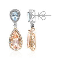 Boucles d'oreilles en or et Morganite AAA (CIRARI)