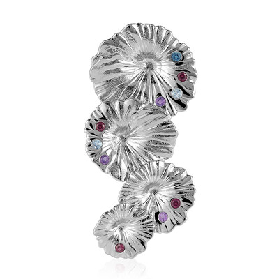 Pendentif en argent et Grenat Rhodolite (MONOSONO COLLECTION)