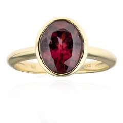 Bague en or et Zircon rouge (CUSTODANA)