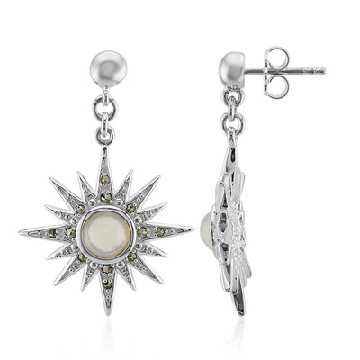 Boucles d'oreilles en argent et Opale Welo (Annette classic)