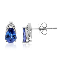 Boucles d'oreilles en or et Tanzanite AAA