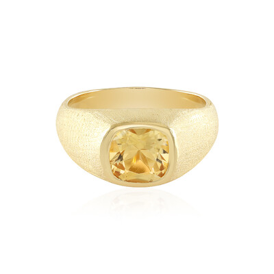 Bague en argent et Citrine