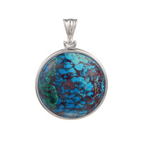 Pendentif en argent et Chrysocolle