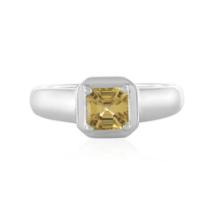 Bague en argent et Zircon jaune