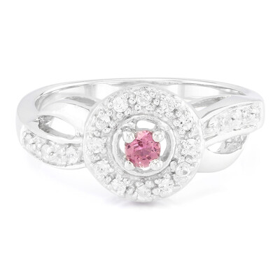 Bague en argent et Tourmaline rose