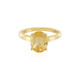 Bague en argent et Citrine