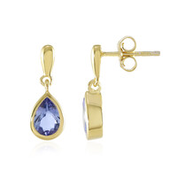 Boucles d'oreilles en argent et Tanzanite