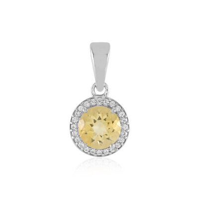 Pendentif en argent et Citrine