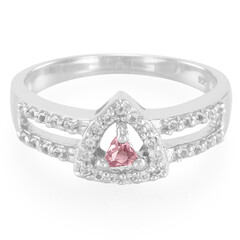 Bague en argent et Tourmaline cuprifère rose