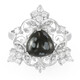 Bague en argent et Obsidienne Flocon-de-Neige