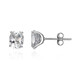 Boucles d'oreilles en argent et Topaze blanche