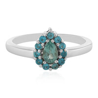 Bague en argent et Apatite bleue