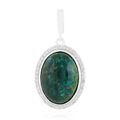 Pendentif en argent et Chrysocolle