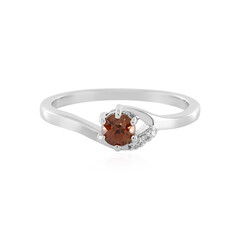 Bague en argent et Zircon rose